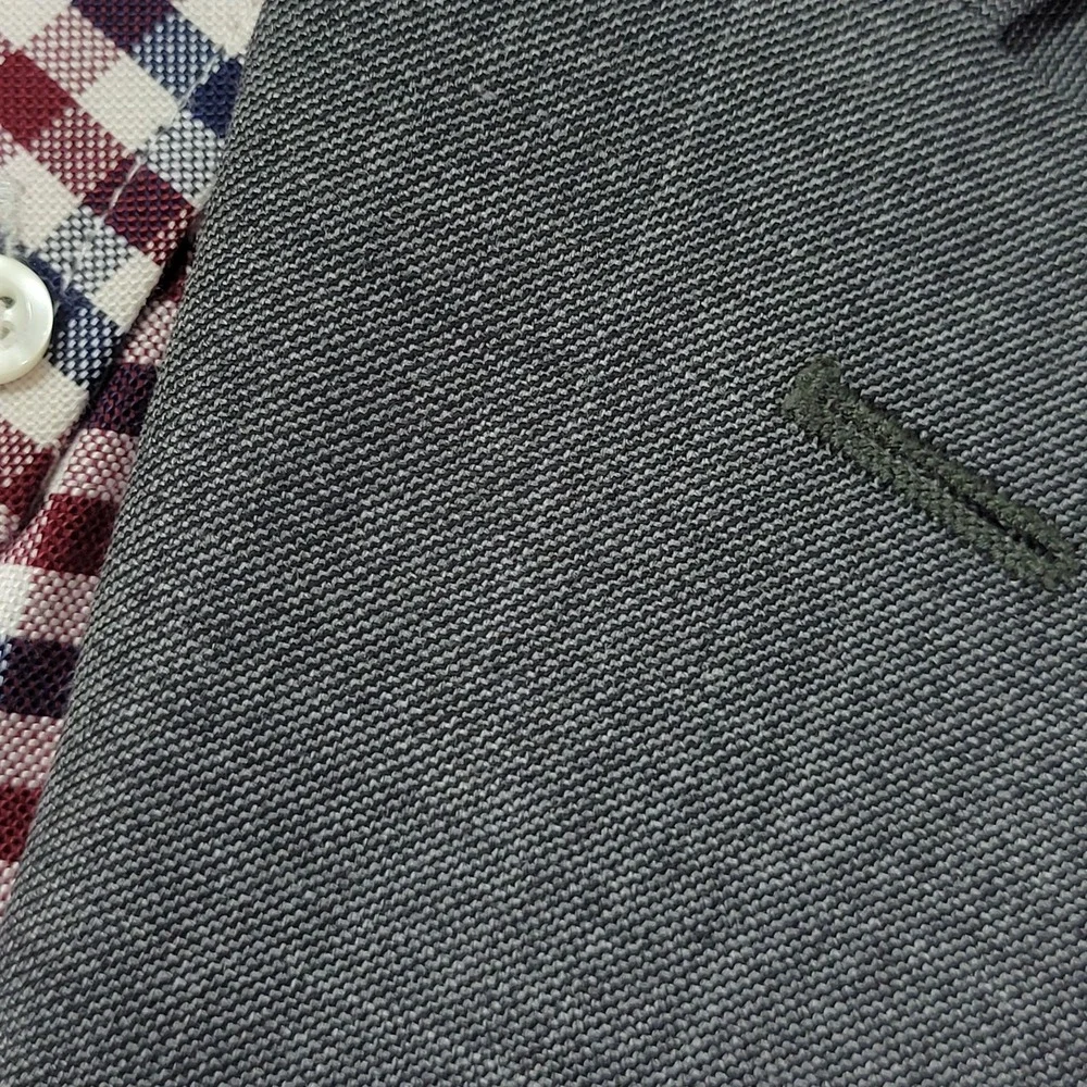 Lauren Ralph Lauren Men's Sport Coat Blazer Two Button Gray Sharkskin‎ Wool 50R